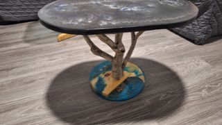 Mesa de centro madera y resina