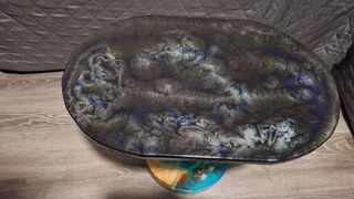 Mesa de centro madera y resina