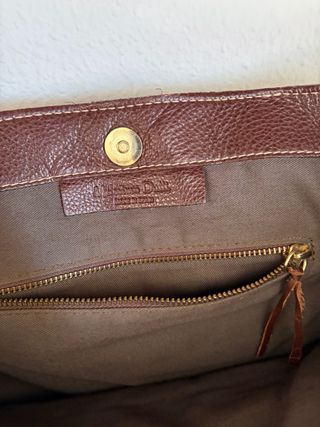 Bolso Massimo Dutti Piel Marrón
