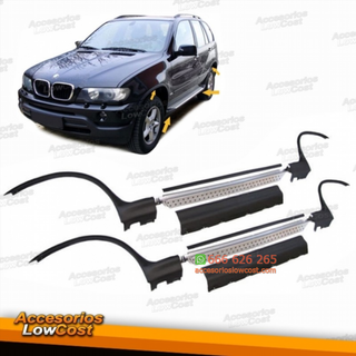 KIT DE ESTRIBERAS EN ALUMINIO PULIDO PARA BMW X5