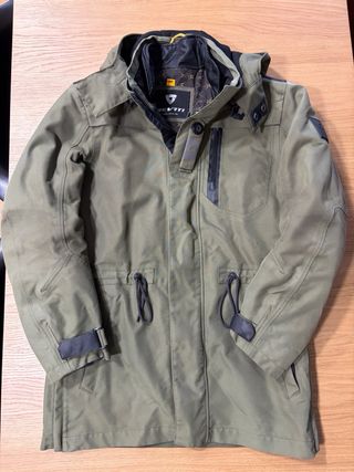 Chaqueta moto RevIT Dayton Verde Impermeable Forro