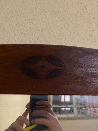 Espejo antiguo madera tallada