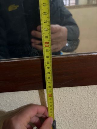 Espejo antiguo madera tallada