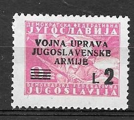 Francobollo Amministraz.ne Militare Jugoslava