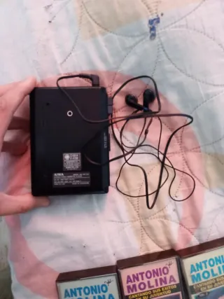 AIWA Reproductor Cassette Radio Negro