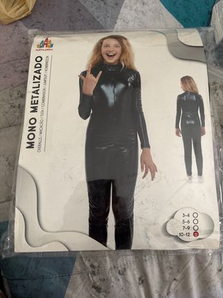 Mono negro metalizado infantil