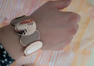 Bracciale rosso e arancione