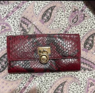 Portafoglio Michael Kors effetto pitone