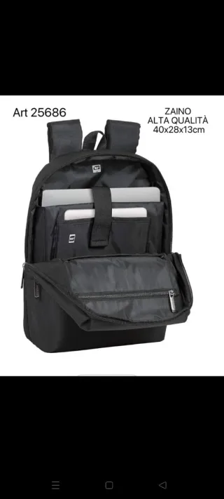 Zaino Safta Alta Qualità 40x28x13cm