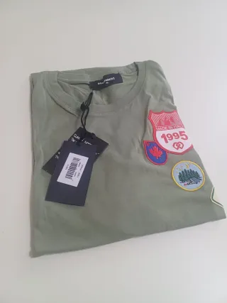 T-shirt DSQUARED2 verde militare taglia M