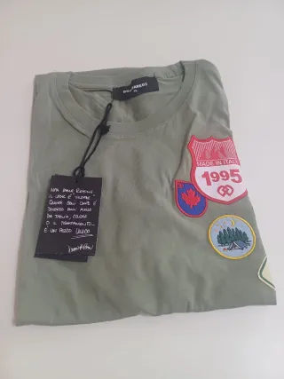 T-shirt DSQUARED2 verde militare taglia M