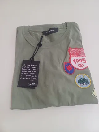 T-shirt DSQUARED2 verde militare taglia M