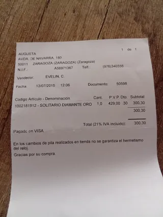 Anillo Oro Blanco 18k Diamante