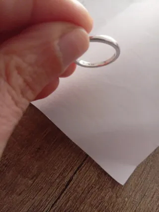 Anillo Oro Blanco 18k Diamante