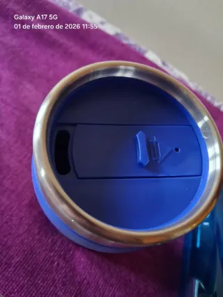 Termo y Botella Azul