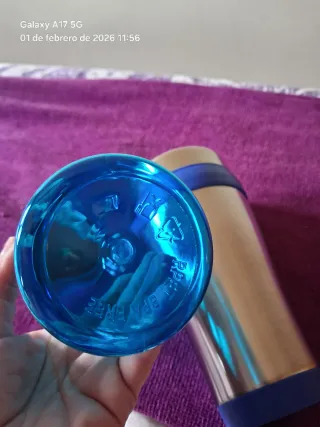 Termo y Botella Azul