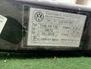 Enganche remolque volkswagen 94041 2ga803880 t-roc