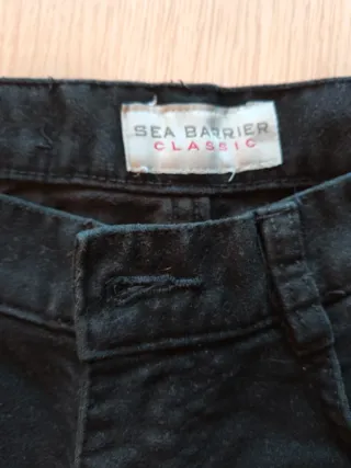 Pantaloni uomo Sea Barrier velluto liscio neri