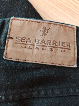 Pantaloni uomo Sea Barrier velluto liscio neri