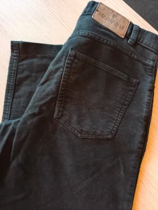 Pantaloni uomo Sea Barrier velluto liscio neri