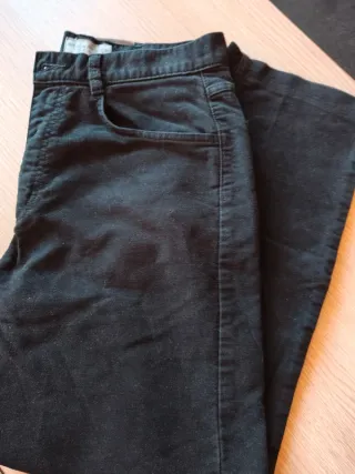 Pantaloni uomo Sea Barrier velluto liscio neri