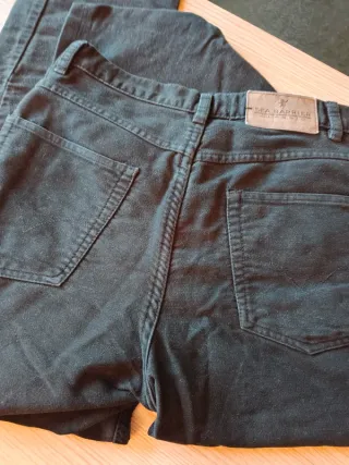 Pantaloni uomo Sea Barrier velluto liscio neri