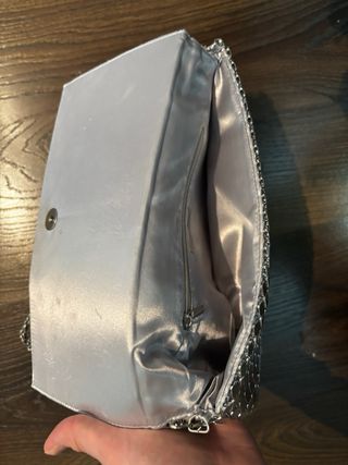 Bolso de fiesta plateado