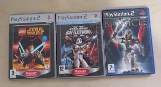 Lote 3 Juegos PS2: Star Wars, Bionicle