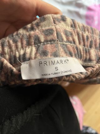 Pantalones anchos leopardo talla S