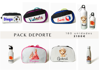 Pack Deporte 180 unidades nuevo sin personalizar