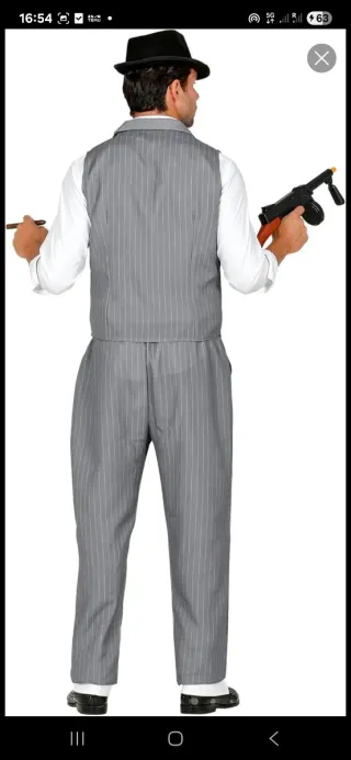 Disfraz Mafioso/Gánster Talla M