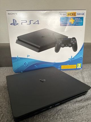 PS4 Slim 500GB + Mando + Caja y Cables(125€ neg.)