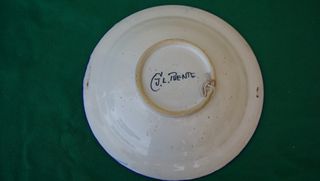 Platos cerámica pintado a mano ver medidas y fotos