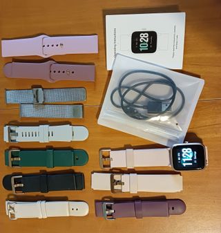 Reloj Inteligente ID205L Rosa y Dorado+10 Correas