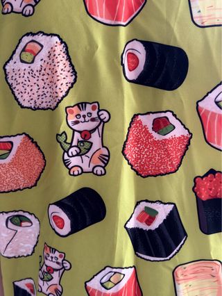Camisa Sushi Gatos Manga Corta Talla L