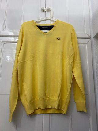 Jersey Spagnolo Pico Hombre Talla M Amarillo