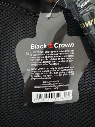 Pala de pádel Black Crown Patron Gold (PRECINTADA)