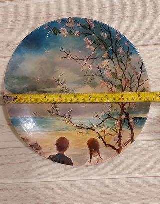 Piatto Decorativo Dipinto Autografato