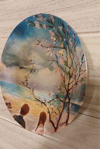 Piatto Decorativo Dipinto Autografato