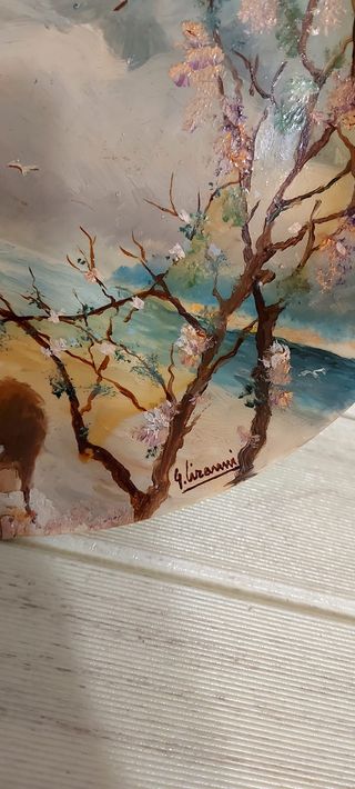 Piatto Decorativo Dipinto Autografato