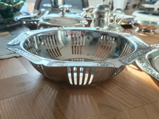 Cesto portapane vintage acciaio inox