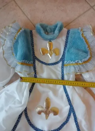 Abito Carnevale Bambina Azzurro e Bianco