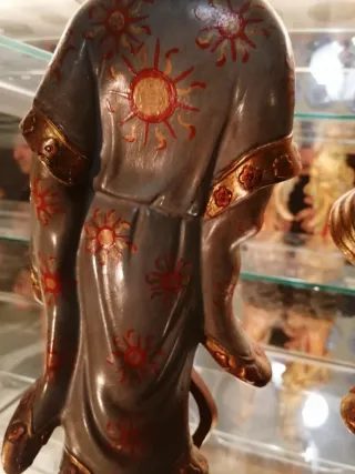 Pareja Figuras Orientales Vintage Gran Formato