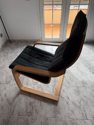 Sillón IKEA POÄNG Negro/Marrón