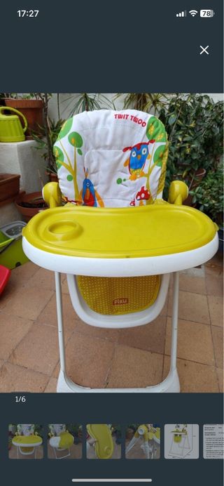 Trona de bebé plegable