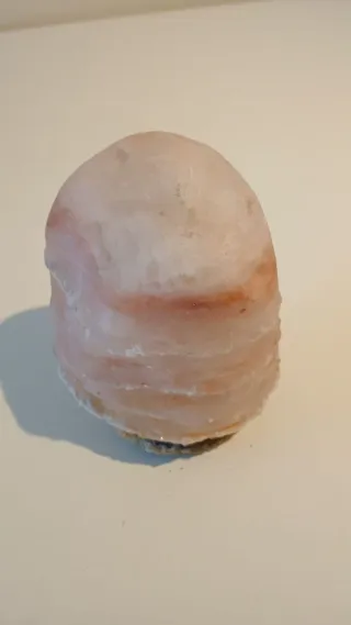 Lámpara de sal natural piedra rosa