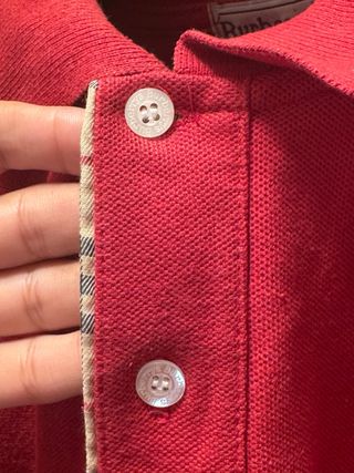 Polo Burberry Rojo Talla XL