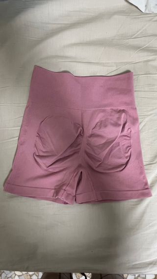 Leggings cortos mujer rosa talla única