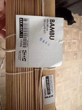 Persiana Bambú IKEA 60x180cm Con etiqueta