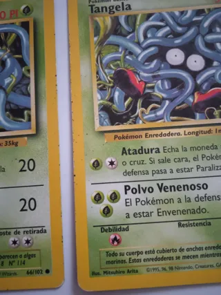 Cartas Pokémon Tangela